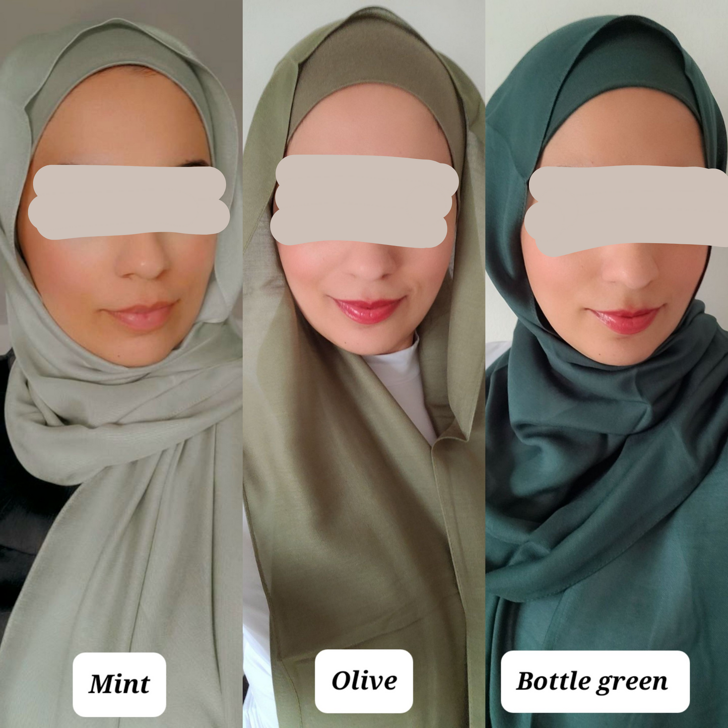 Matching Modal Hijab & Cap set