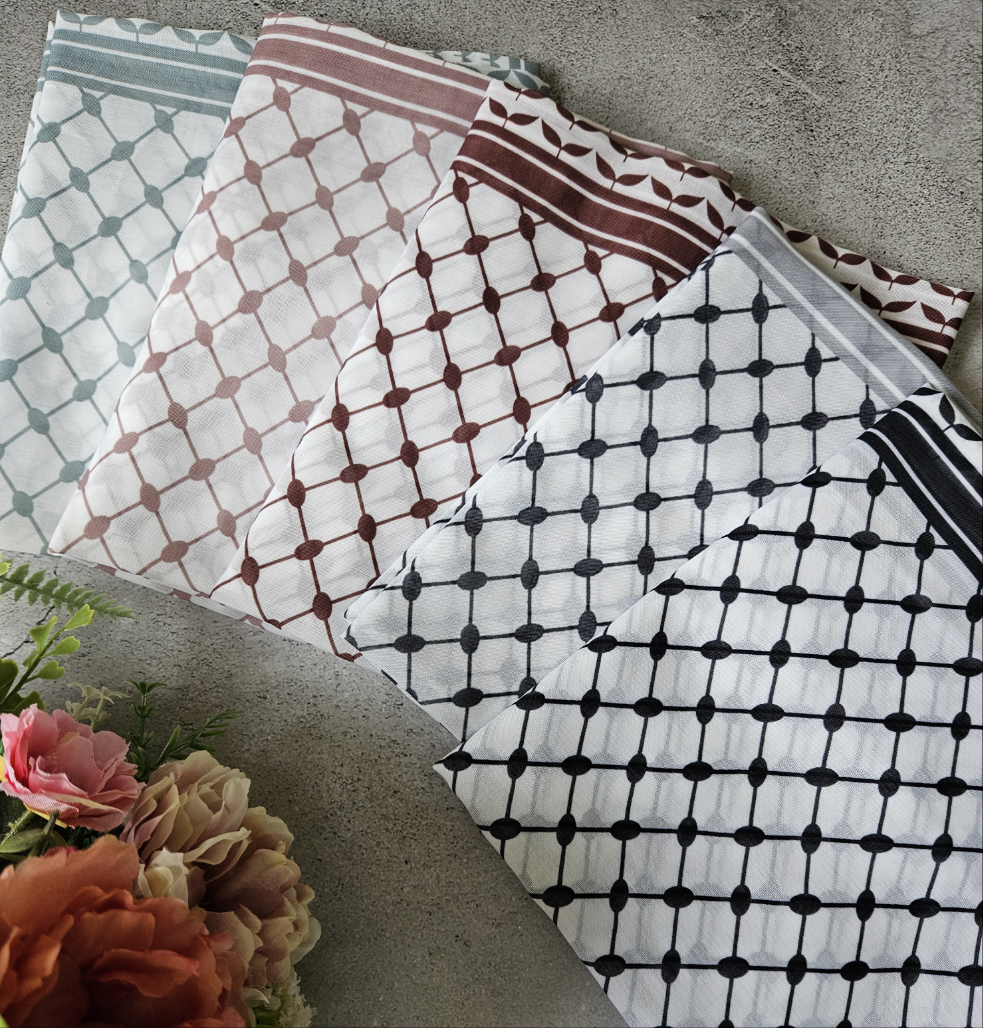 Keffiyeh Hijab/Shawl â Kay collection