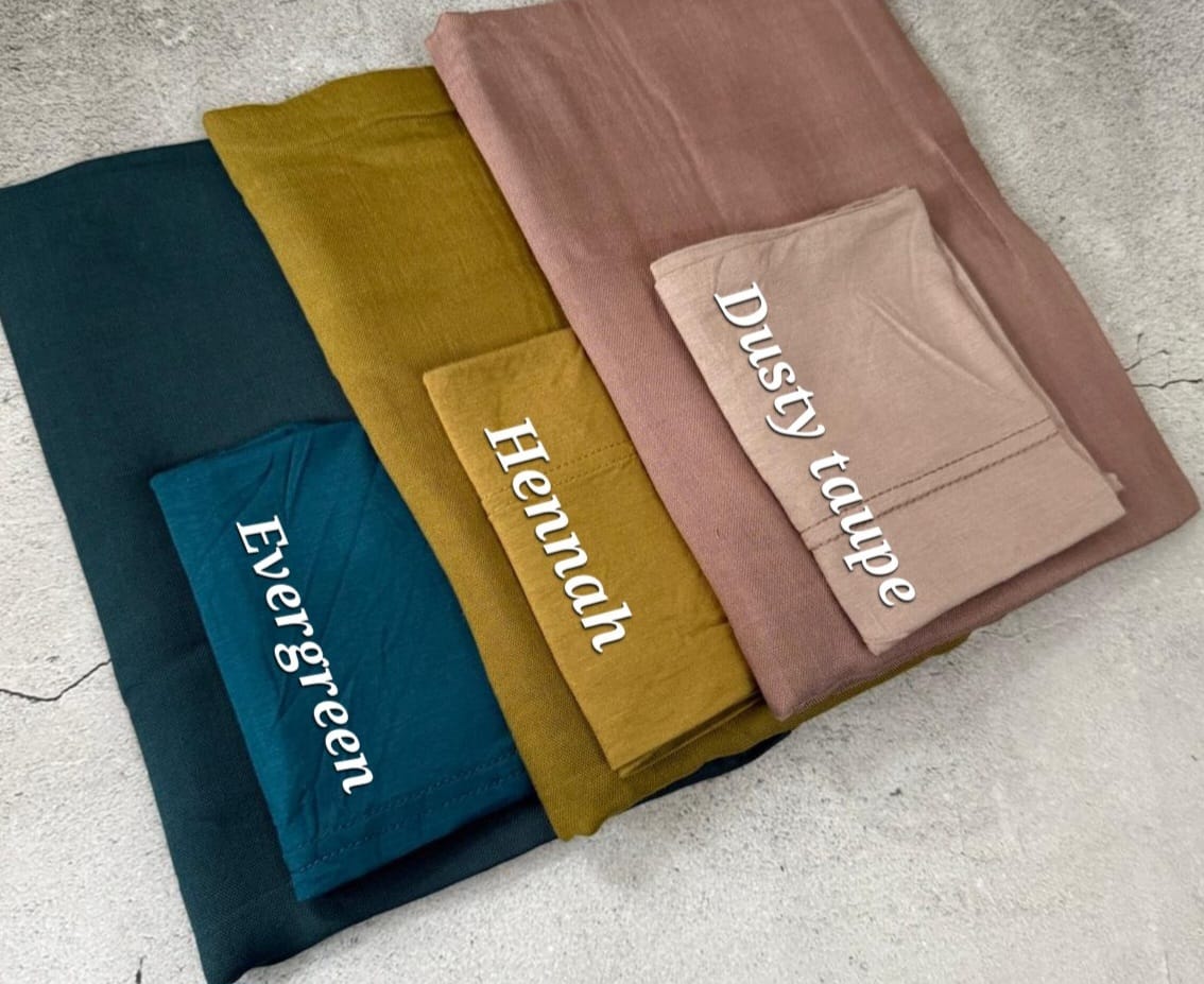 Matching Modal Hijab & Cap set