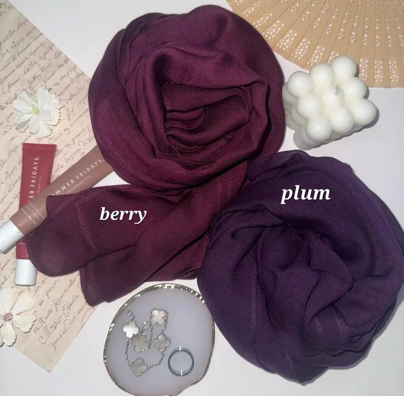 Modal hijabs single stitch