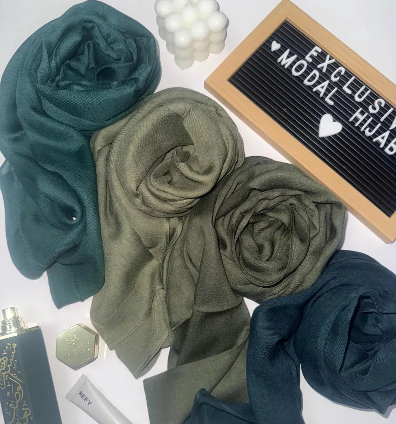 Modal hijabs single stitch