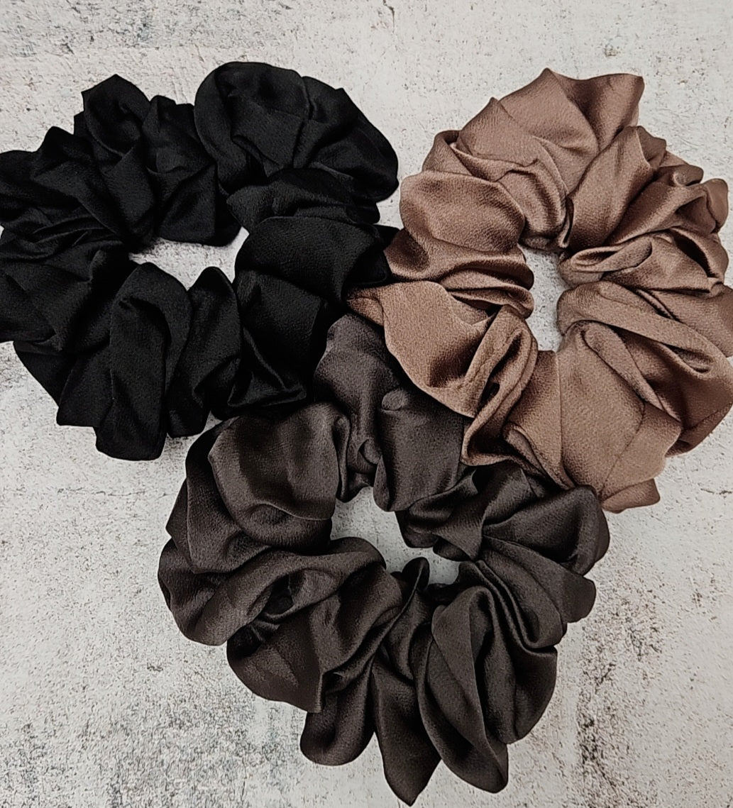 Large Satin Scrunchies