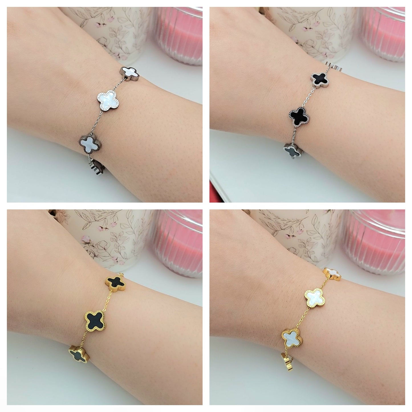 Clover leaf bracelet